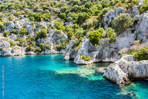 Simena sunken city in Kekova Island