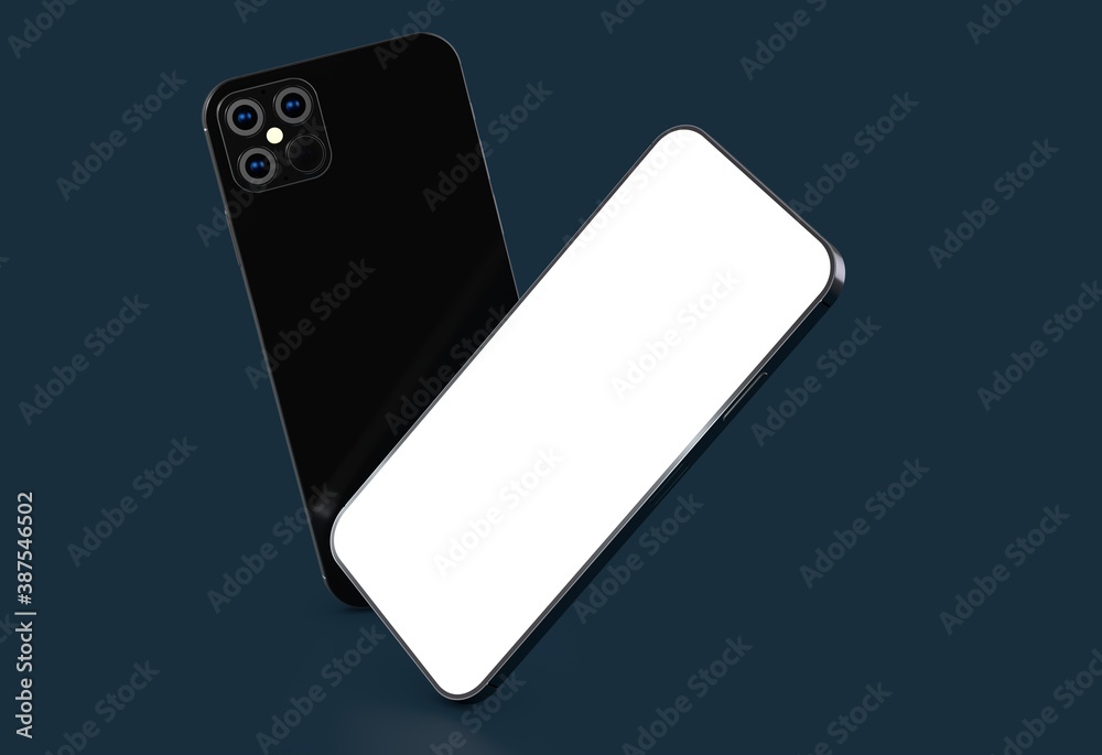 a digital smartphone device mobile phone 3d isolated a digital smartphone device mobile phone 3d isolated