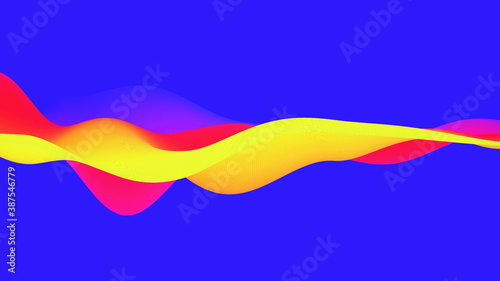Abstract wavy background with modern gradient colors. Trendy liquid design. Motion sound wave. Vector illustration for banners  flyers and presentation.