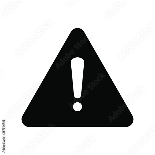 Warning icon vector modern design in trendy style for web site and mobile app on white background