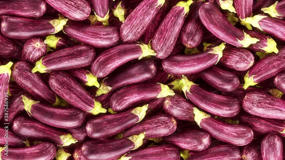 Falling eggplants Transition effect with alpha channel. 3D rendering Falling eggplants Transition effect with alpha channel. 3D rendering
