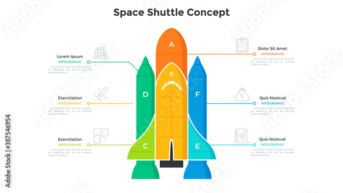 Flat Infographic Vector Template