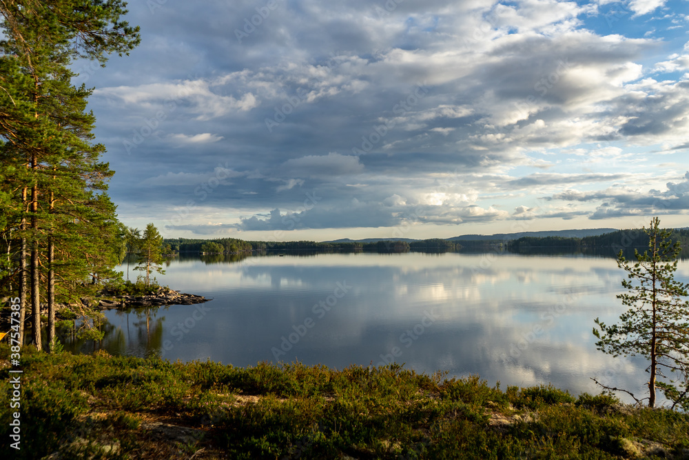 View over Lake Yngen, Sweden