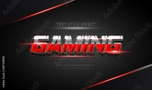 Modern editable text style effect illustrator. vector design template.
