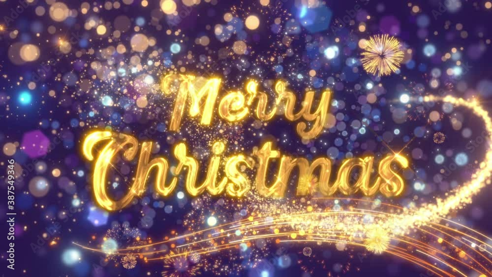 merry christmas fireworks animation video merry christmas fireworks animation video
