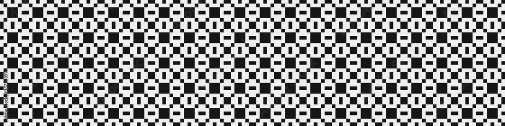 Fototapeta premium Abstract Cross Pattern Dots Logo generative computational art illustration