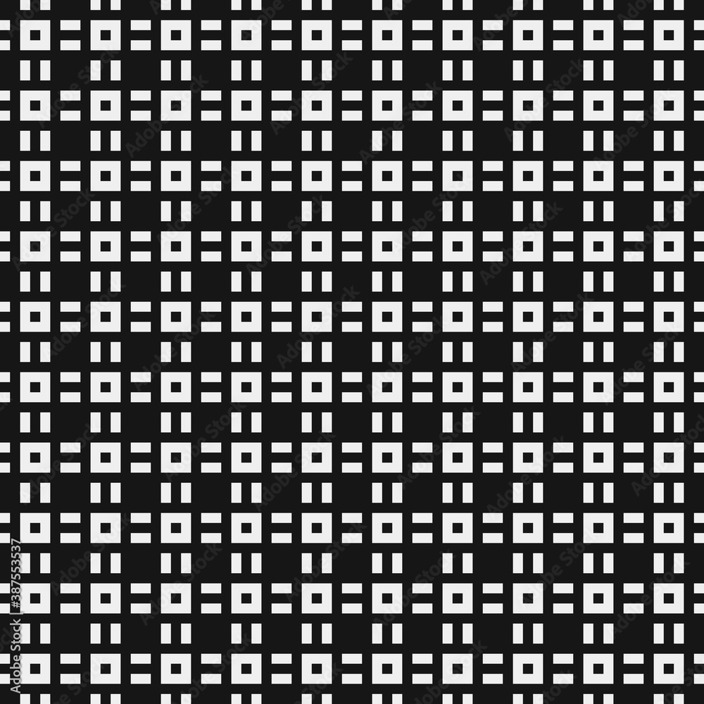 Fototapeta premium Abstract Cross Pattern Dots Logo generative computational art illustration