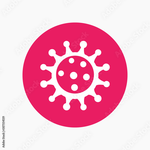 Virus icon, pathogen, microbiology, virology