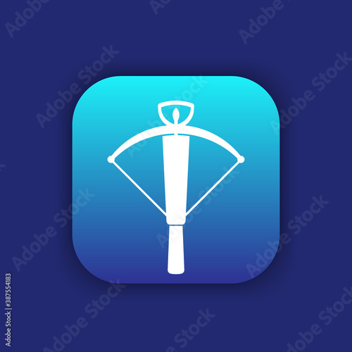 crossbow icon, old arbalest