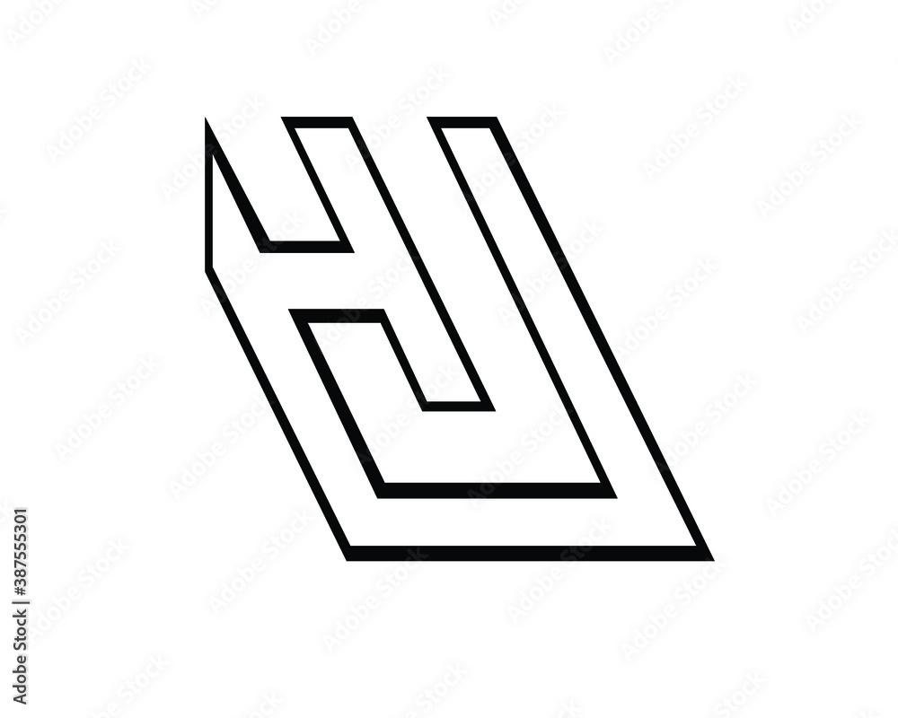 Fototapeta premium t j & h u & u n logo designs and logos