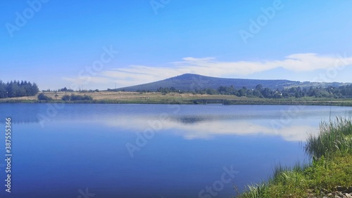 lake and mountains