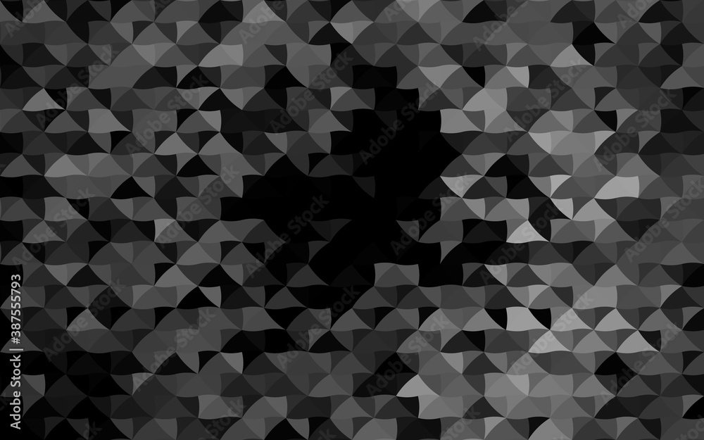 Dark Silver, Gray vector cover in polygonal style. Dark Silver, Gray vector cover in polygonal style.