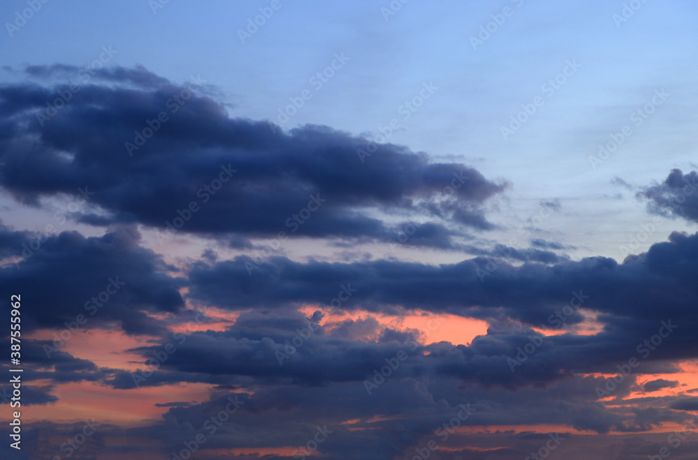 evening dramatic skyscape for background 
