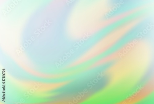 Light Green vector glossy abstract layout.