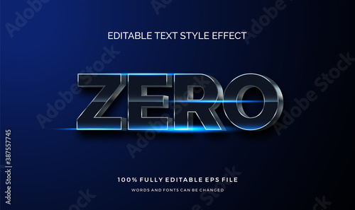 Modern editable text style effect illustrator. vector design template.