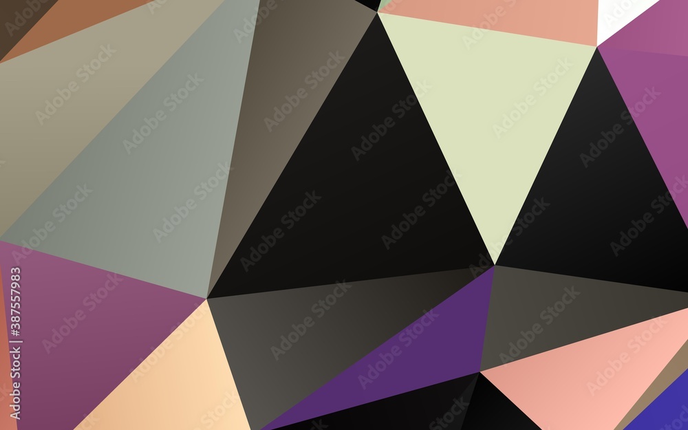 Dark Green, Red vector low poly cover. Dark Green, Red vector low poly cover.