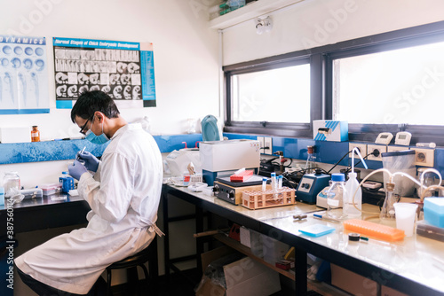 Male Scientist working in the laboratory