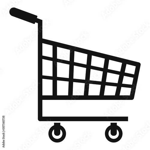 Shop cart icon, simple style