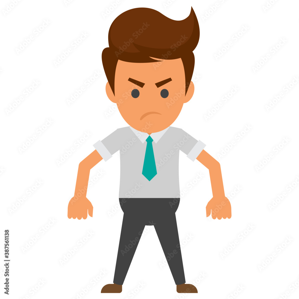 A young business professional standing in depression
A young business professional standing in depression