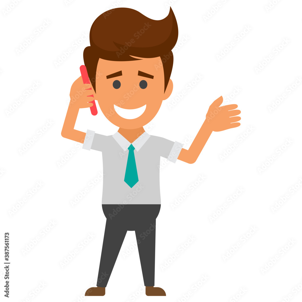 Joyful happy businessman expressing his emotions
Joyful happy businessman expressing his emotions
