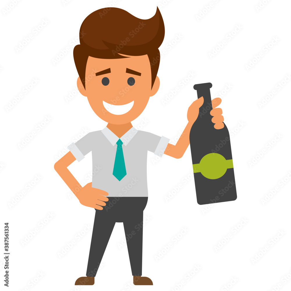 Joyful happy businessman expressing his emotions
Joyful happy businessman expressing his emotions