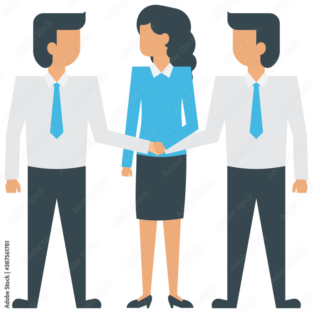 Two human avatars of business people in an organization having business conversation
Two human avatars of business people in an organization having business conversation
