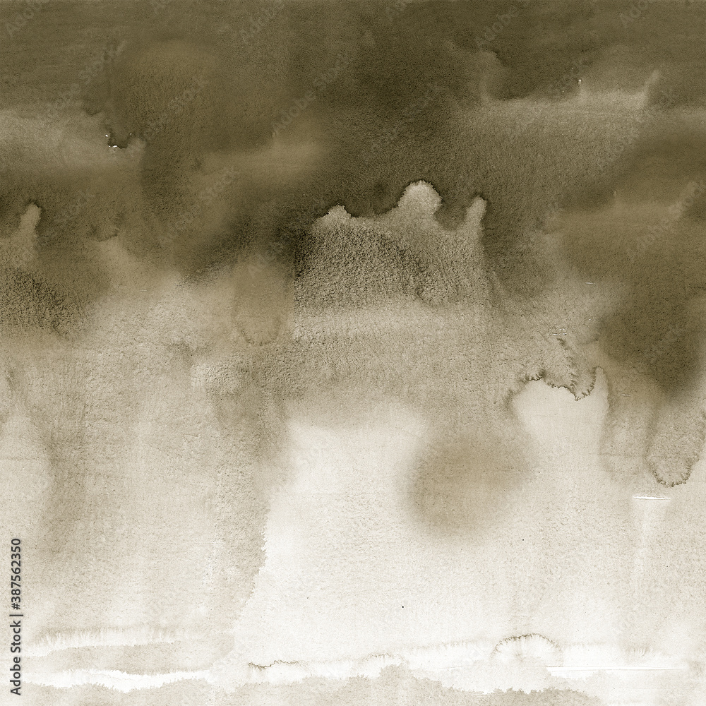 Naklejka premium A dirty smudge spread across brown paper on a white background .Texture or background