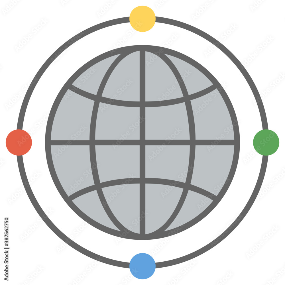 Globe with connections symbolising global network
Globe with connections symbolising global network