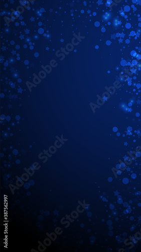 Magic stars sparse Christmas background. Subtle fl