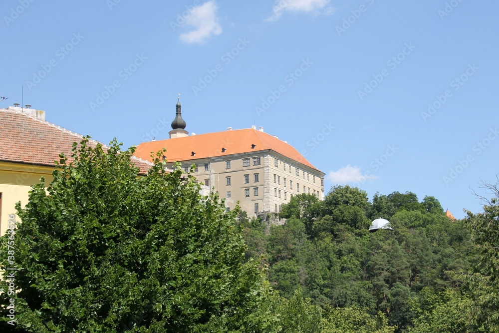 Namest nad Oslavou castle from the city
