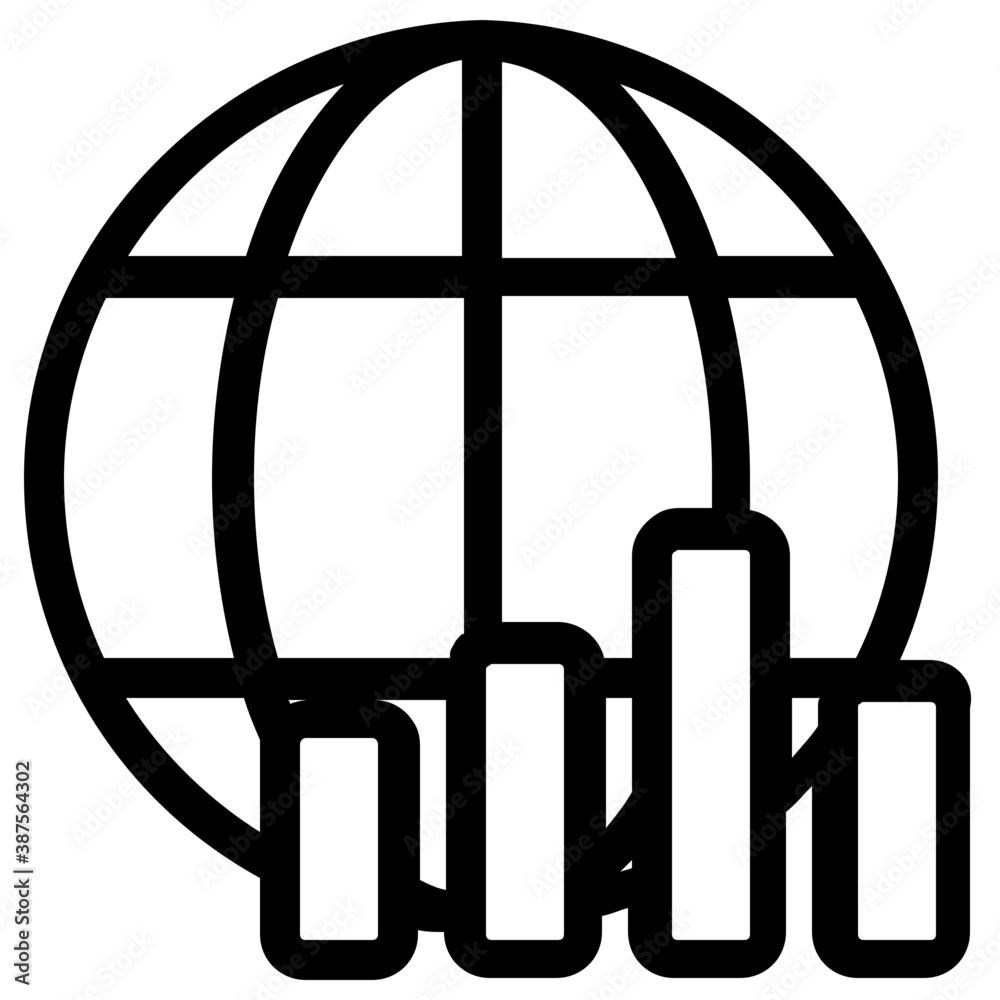Globe with connections symbolising global network
Globe with connections symbolising global network