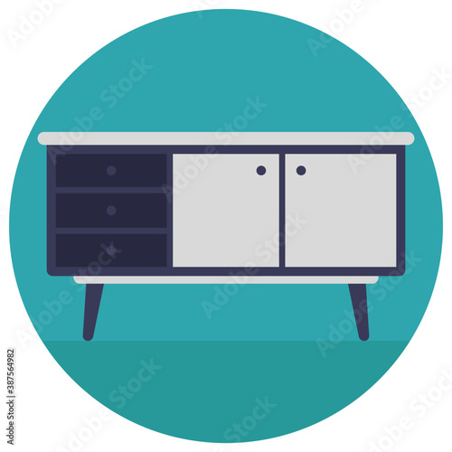 
writing desk with drawers and a sloping surface for writing
