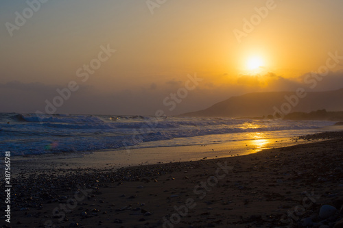 zachód Słońca nad morzem © Maciej