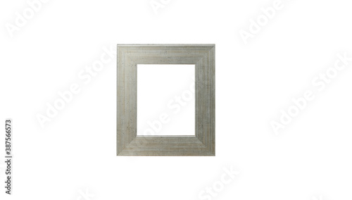 front view frame on isolated white background