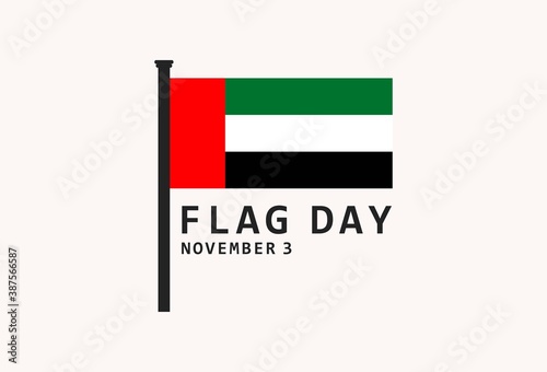United Arab Emirates Flag Day Banner Template