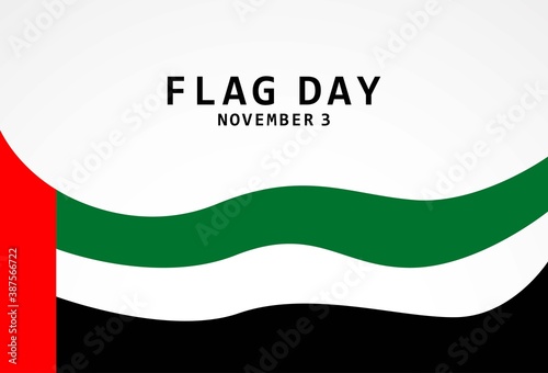 United Arab Emirates Flag Day Banner Template