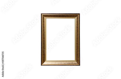 front view frame on isolated white background