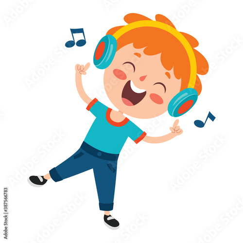 Poses And Expressions Of A Funny Boy