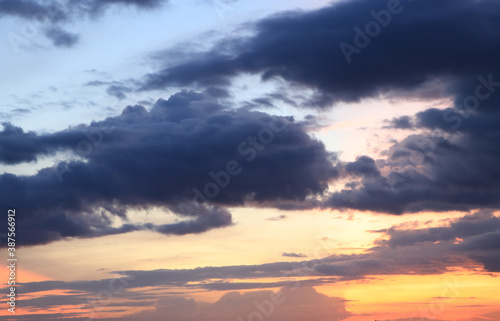 Evening dramatic skyscape for background © vivekanand