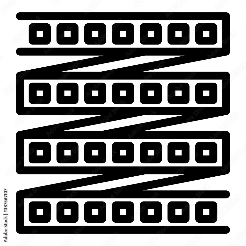 Led strip lights icon. Outline led strip lights vector icon for web design isolated on white background Led strip lights icon. Outline led strip lights vector icon for web design isolated on white background