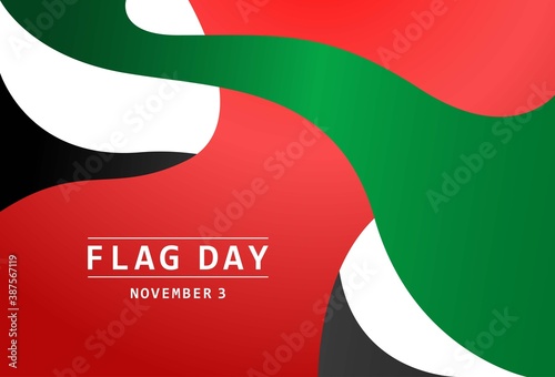 United Arab Emirates Flag Day Banner Template