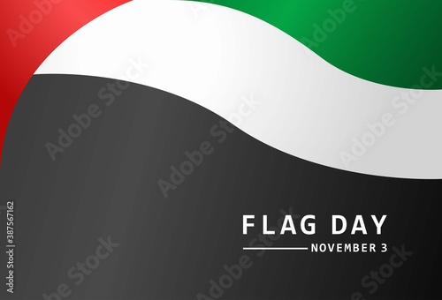 United Arab Emirates Flag Day Banner Template