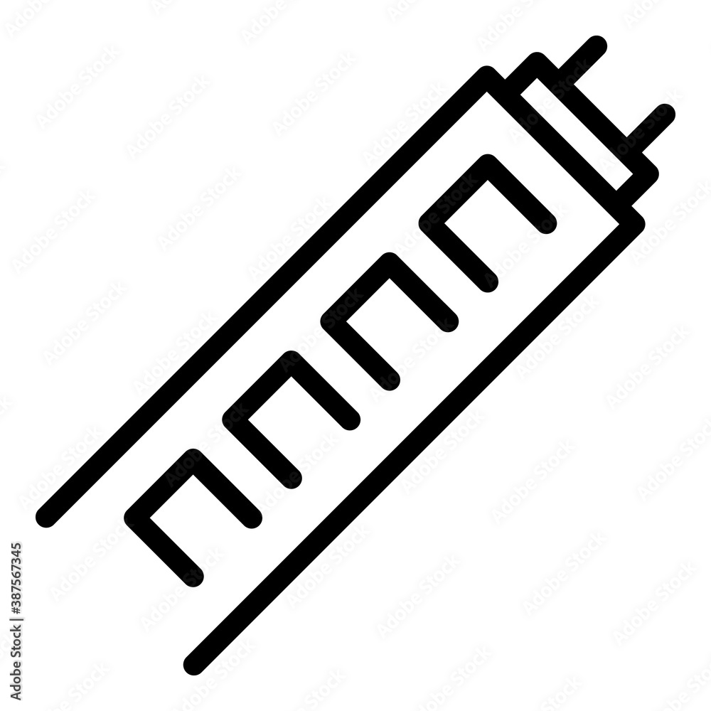 Power led stripe icon. Outline power led stripe vector icon for web design isolated on white background Power led stripe icon. Outline power led stripe vector icon for web design isolated on white background