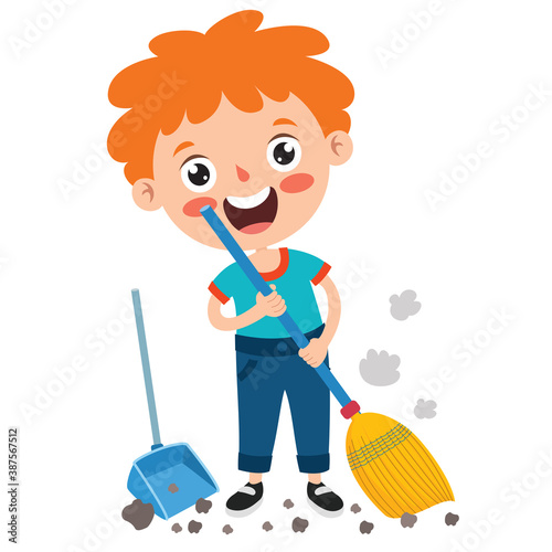 Poses And Expressions Of A Funny Boy