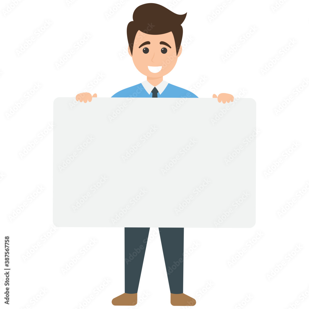 
A businessman or marketing consultant giving business presentation
