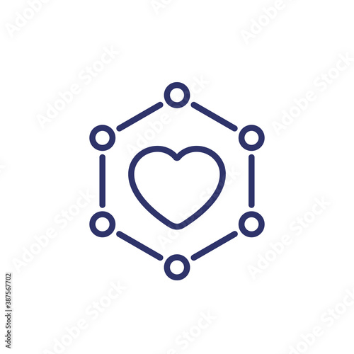core value line icon on white