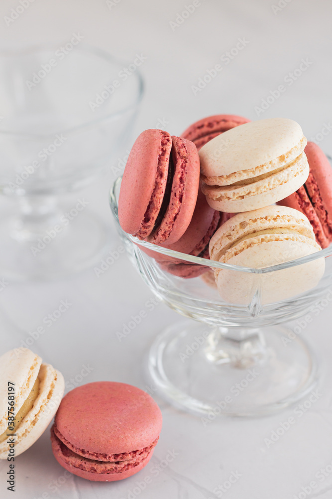 Raspberry and Vanilla French Macarons