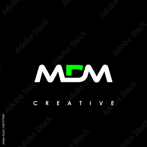 MDM Letter Initial Logo Design Template Vector Illustration	
 photo