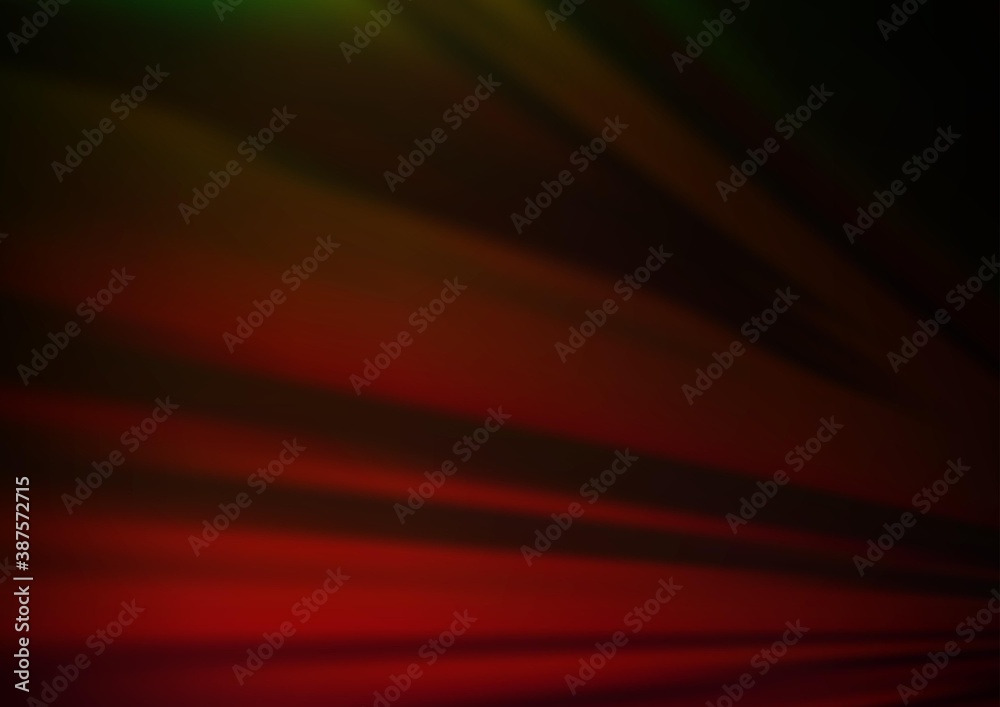 Fototapeta premium Dark Green, Red vector template with repeated sticks.