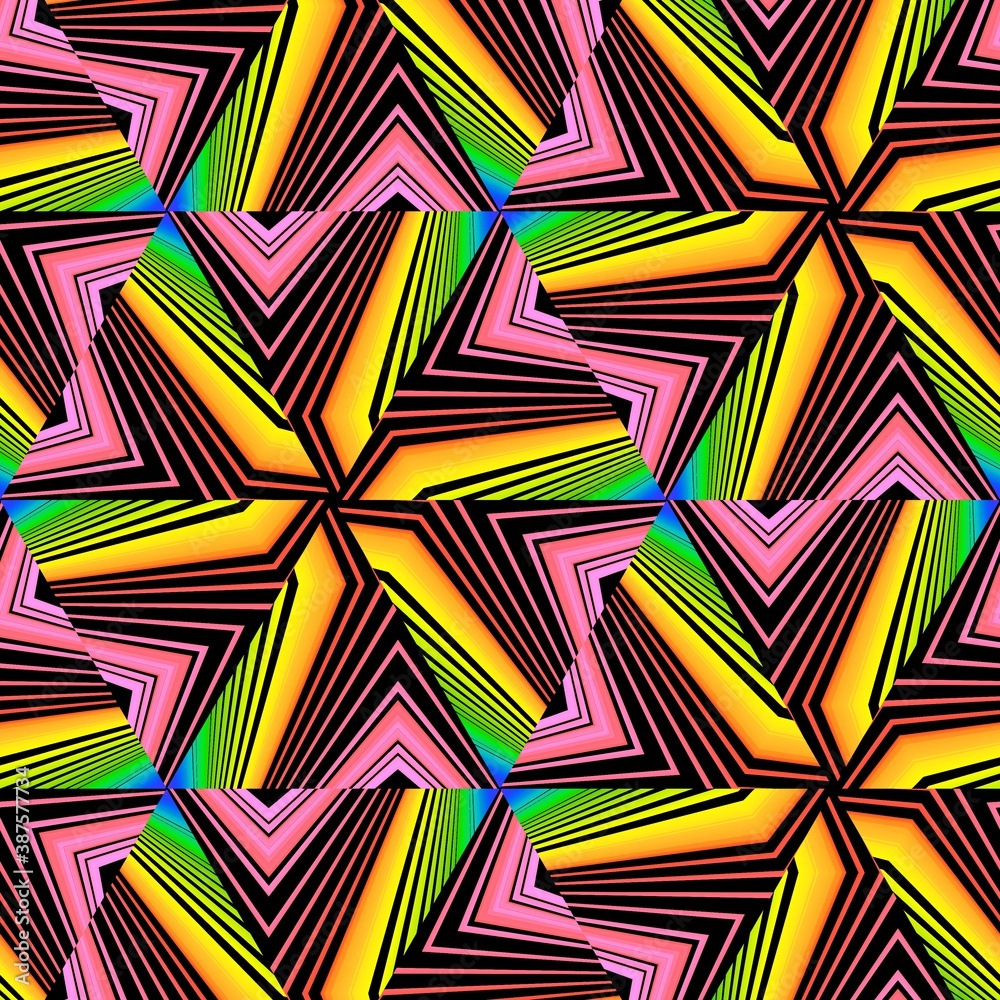 Pattern design made with the help of graphics editing and formatting.